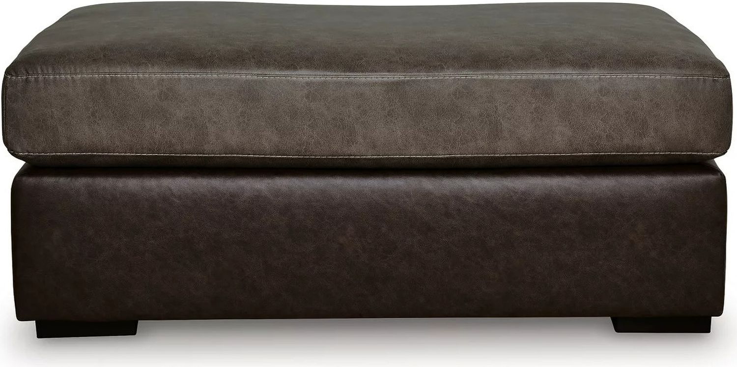 Helson Oversized Accent Ottoman In Fossil NC6270308