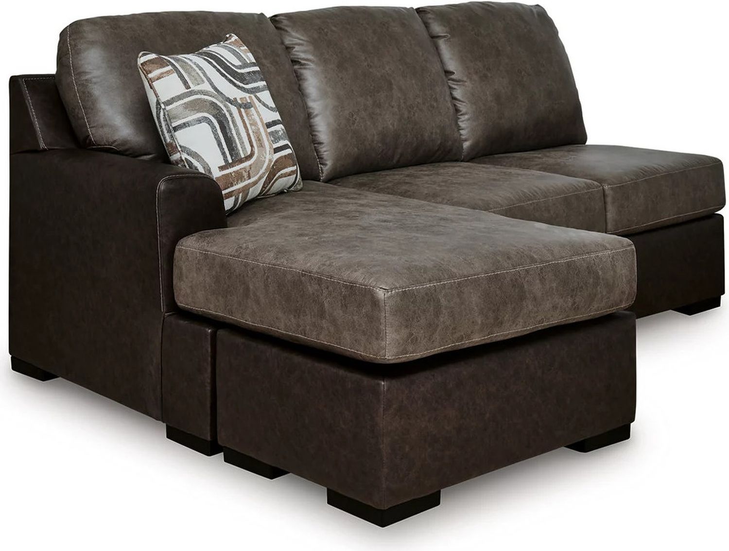 Helson 2-Piece RAF Sectional with Chaise In Fossil NC62703S2