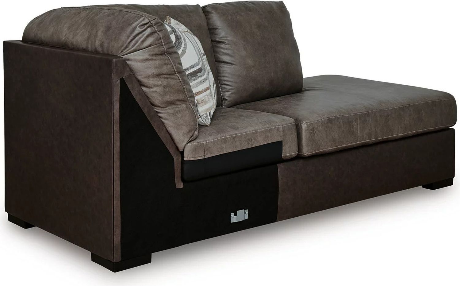 Helson 2-Piece RAF Sectional with Chaise In Fossil NC62703S2