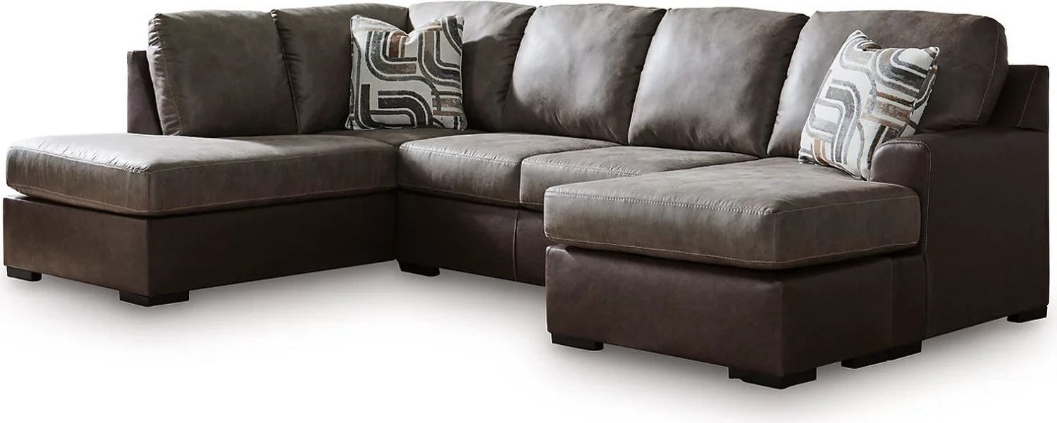 Helson 2-Piece LAF Sleeper Sectional with Chaise In Fossil NC62703S4