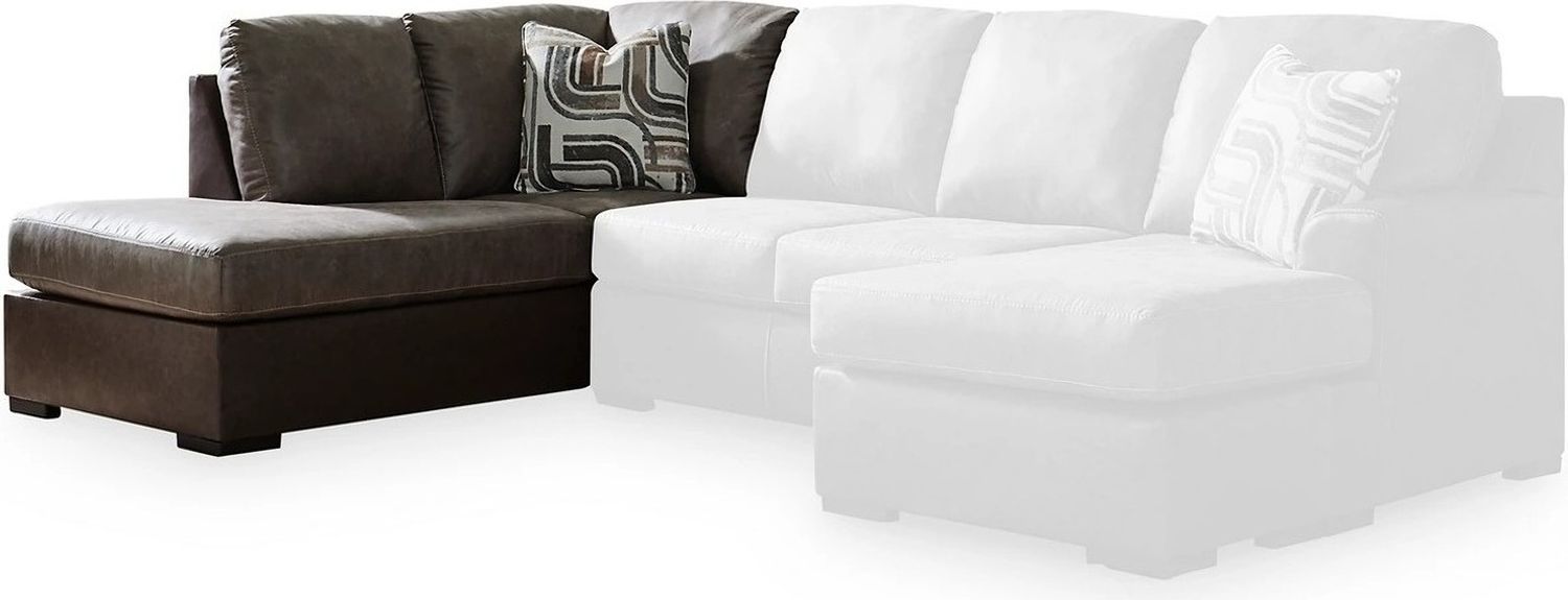 Helson 2-Piece LAF Sleeper Sectional with Chaise In Fossil NC62703S4