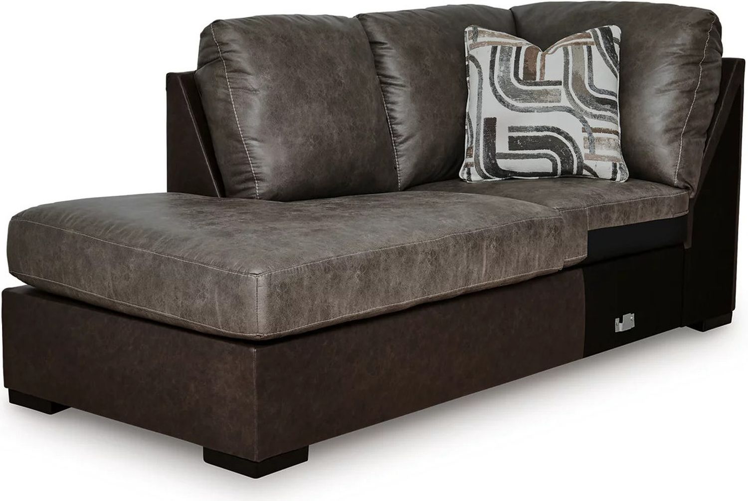 Helson 2-Piece LAF Sleeper Sectional with Chaise In Fossil NC62703S4