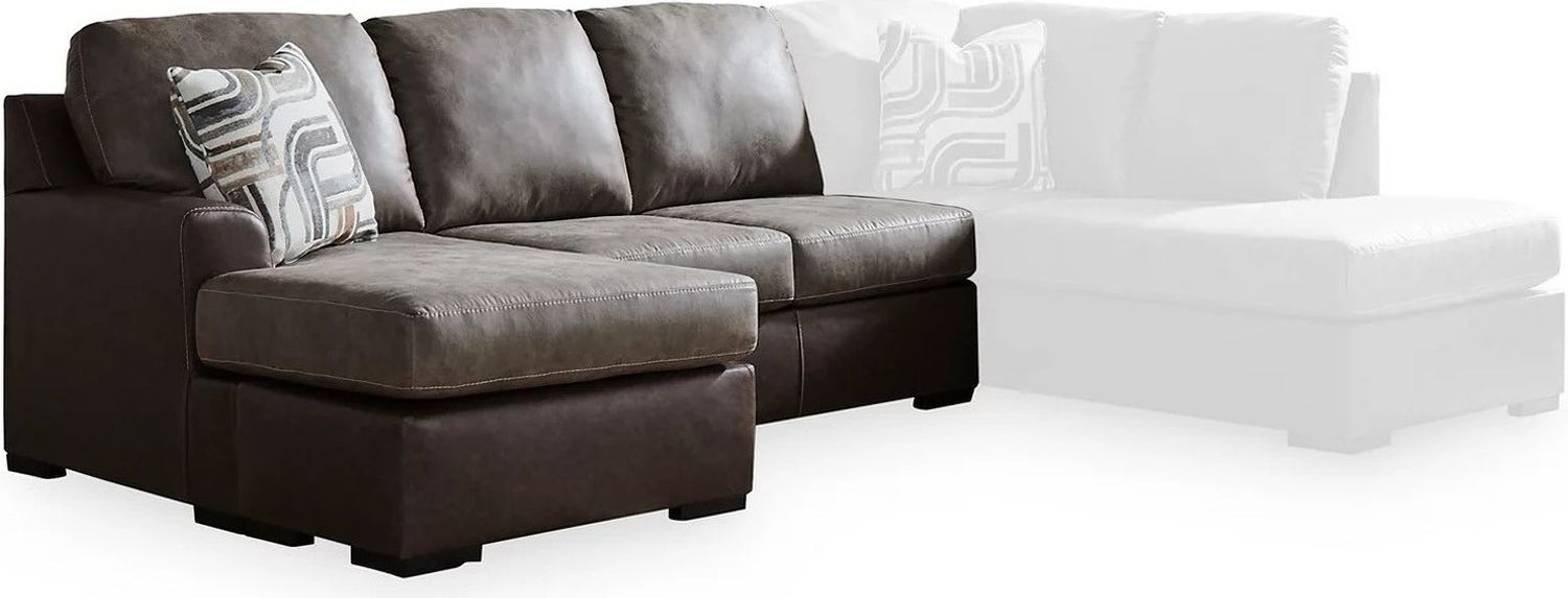 Helson 2-Piece RAF Sleeper Sectional with Chaise In Fossil NC62703S5