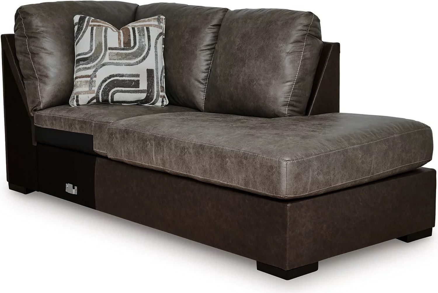 Helson 2-Piece RAF Sleeper Sectional with Chaise In Fossil NC62703S5