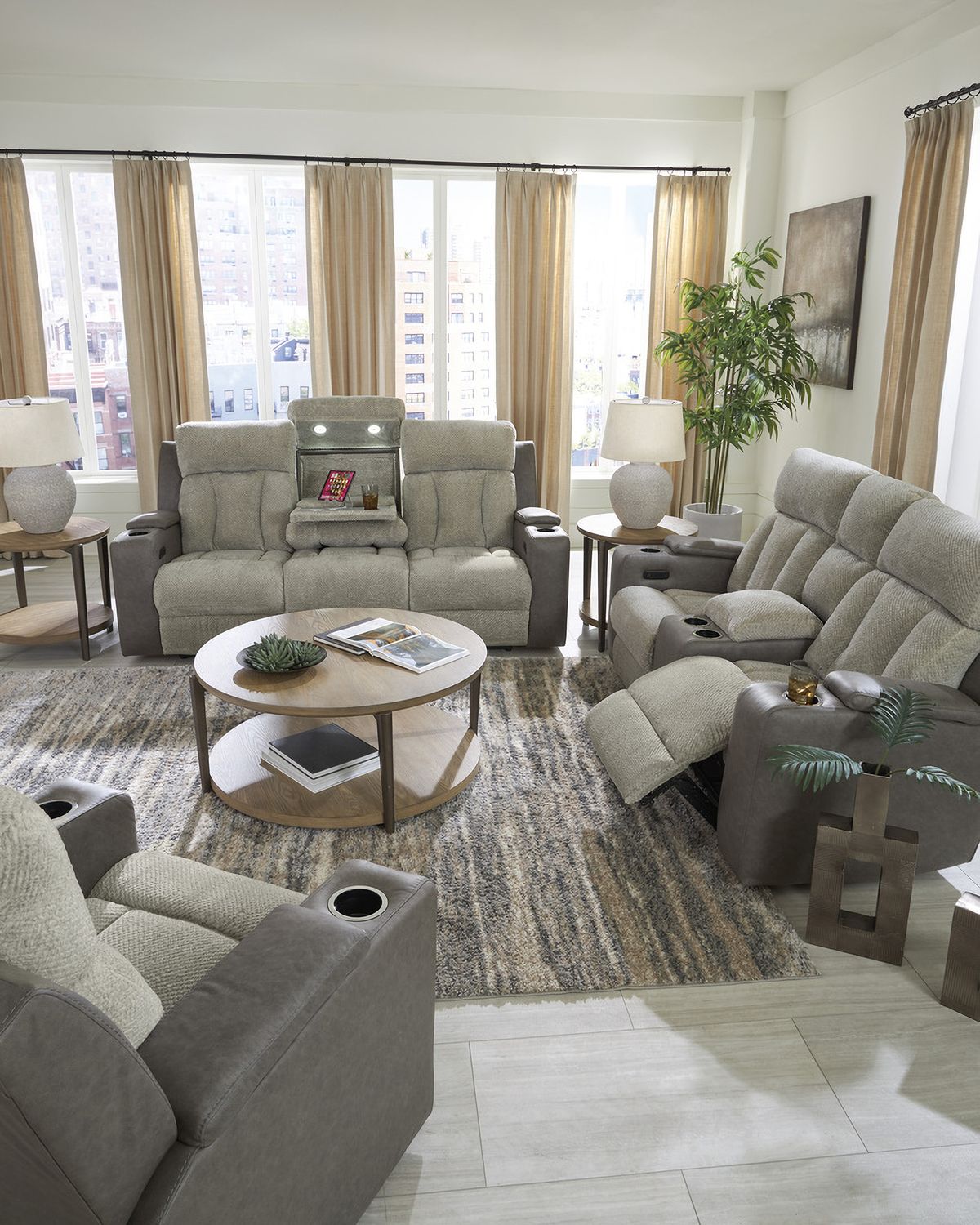 Point Clear Power Recliner In Sisal NC6320413