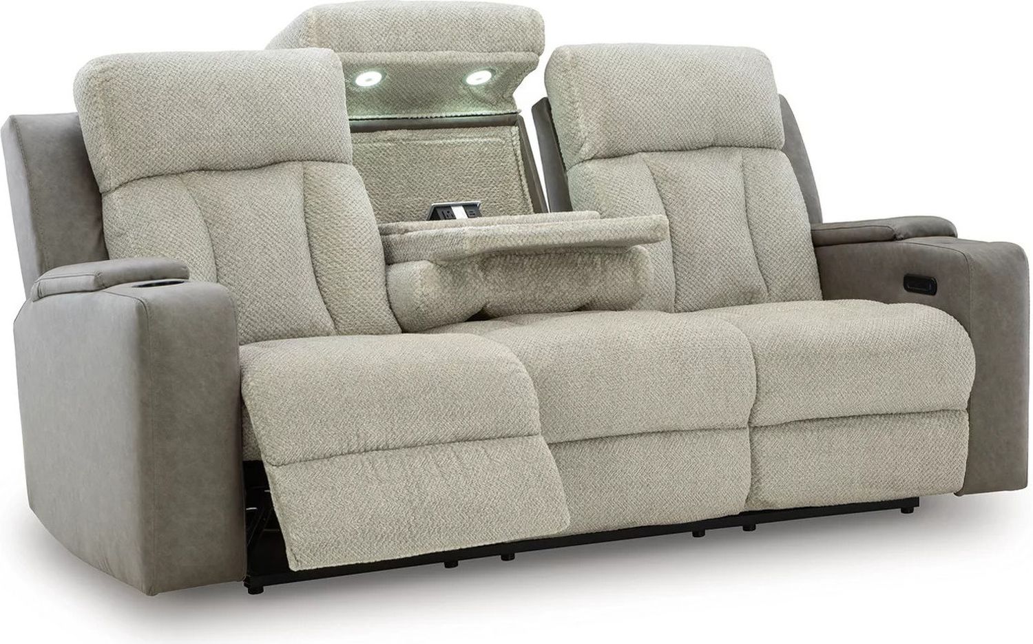 Point Clear Power Reclining Sofa In Sisal NC6320415