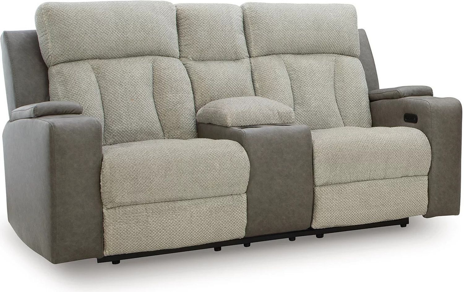 Point Clear Power Reclining Loveseat with Console In Sisal NC6320418