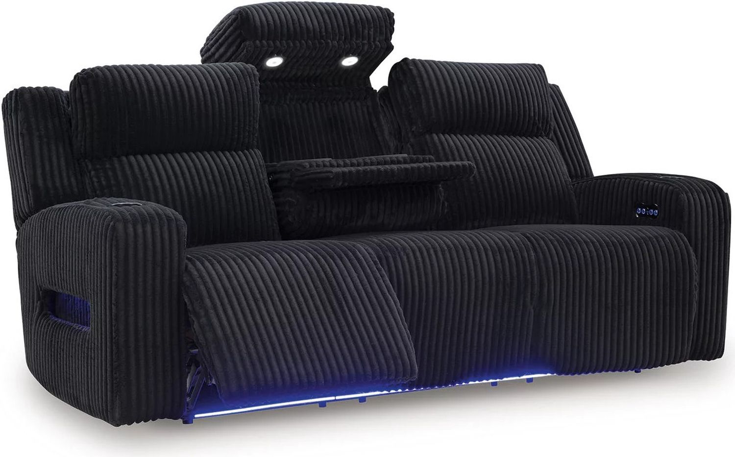 Broad Cove Power Reclining Sofa In Black NC6420215