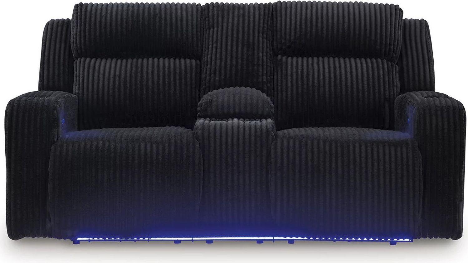 Broad Cove Power Reclining Loveseat with Console In Black NC6420218