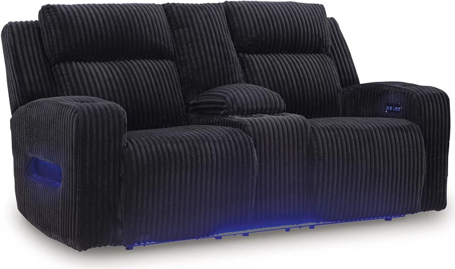 Broad Cove Power Reclining Loveseat with Console In Black NC6420218