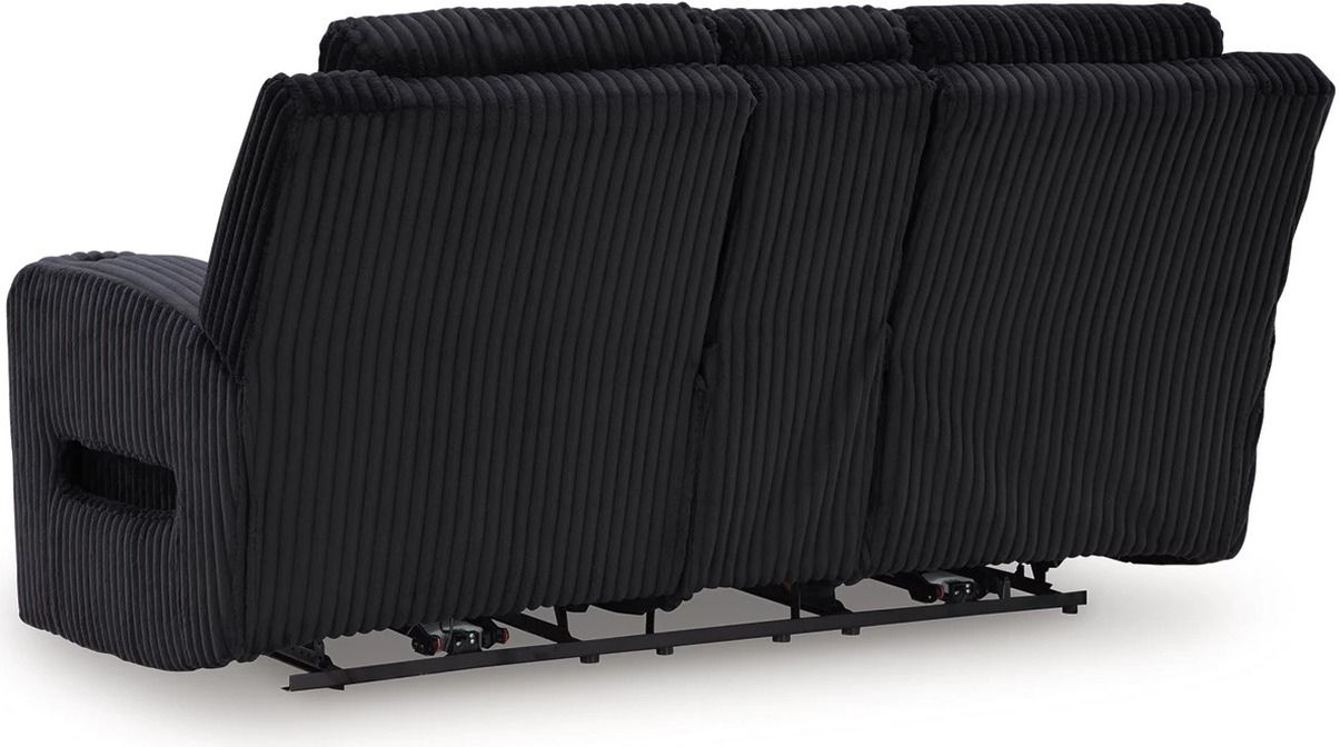 Broad Cove Power Reclining Loveseat with Console In Black NC6420218