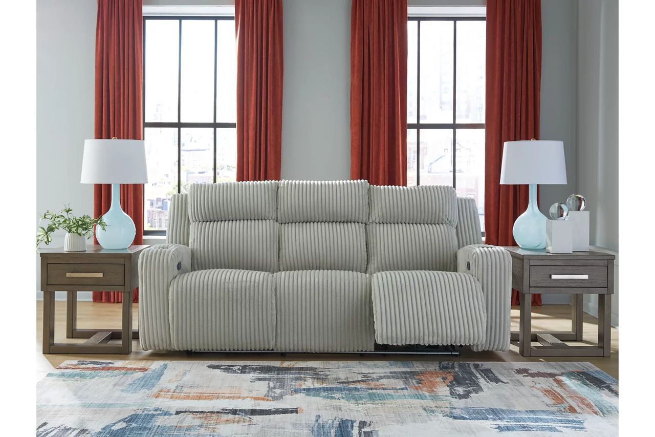 Broad Cove Power Reclining Sofa In Alloy NC6420315