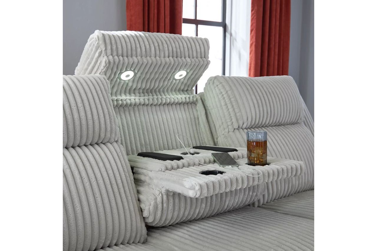 Broad Cove Power Reclining Sofa In Alloy NC6420315