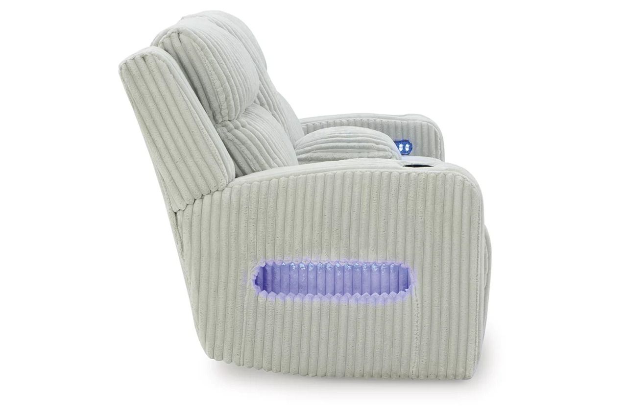 Broad Cove Power Reclining Loveseat with Console In Alloy NC6420318