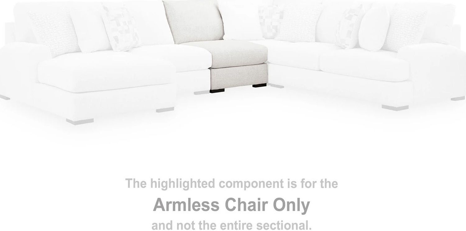 Kendrie 5-Piece Sectional with LAF Chaise In Chalk NC66906S12
