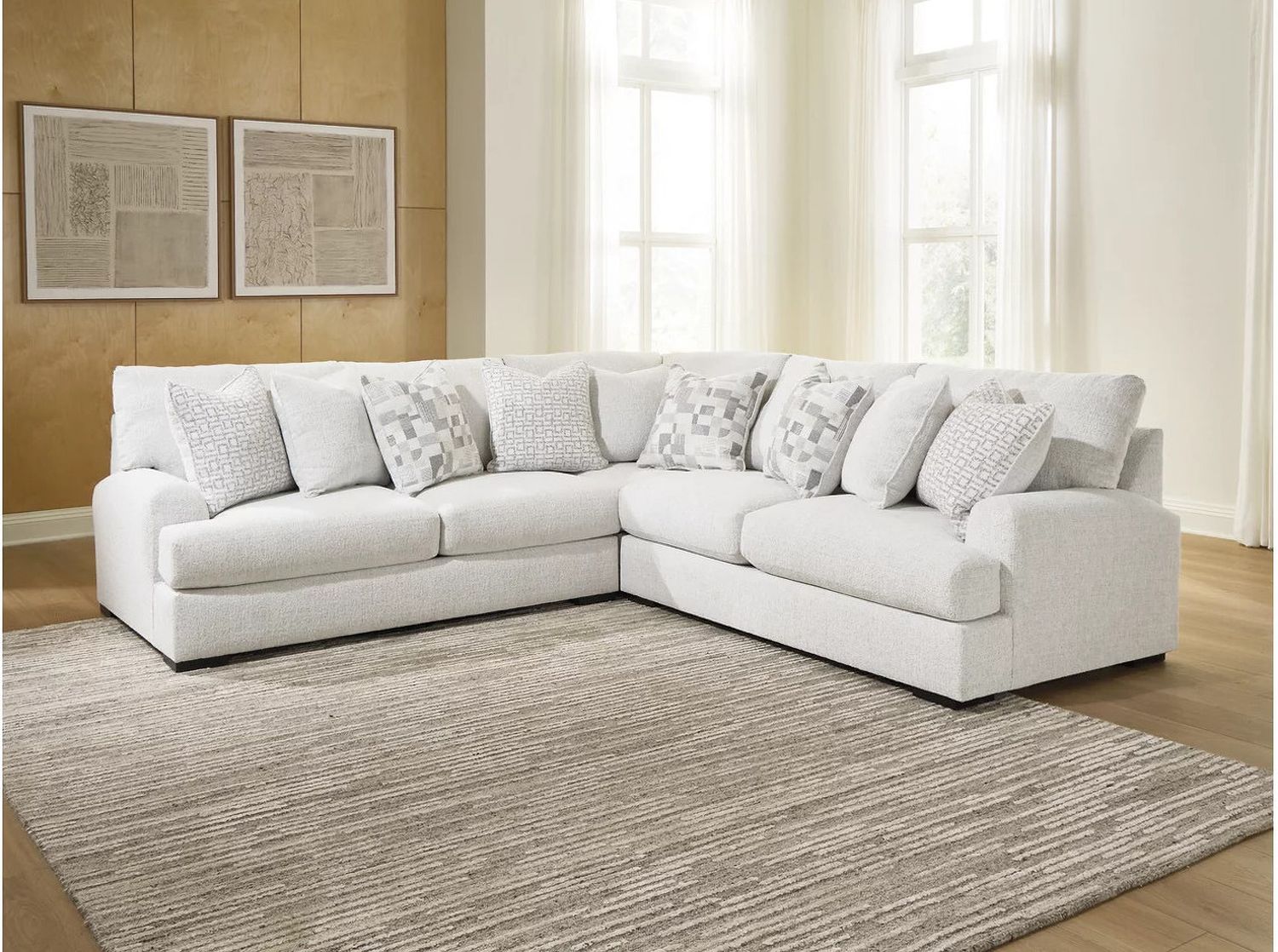 Kendrie 3-Piece Sectional In Chalk NC66906S4