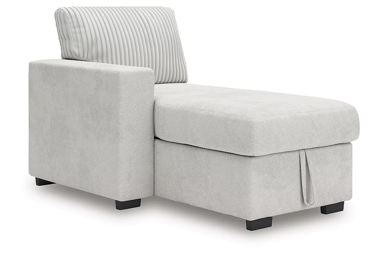 Tressment 2-Piece Sectional With Pop Up Sleeper And Chaise In Alloy NC67006S1