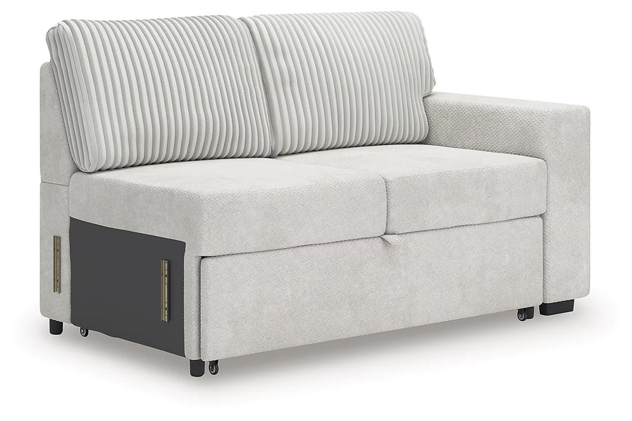 Tressment 2-Piece Sectional With Pop Up Sleeper And Chaise In Alloy NC67006S1