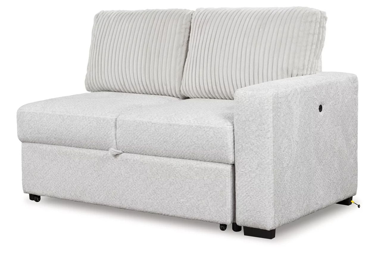 Tressment 2-Piece Sectional With Pop Up Sleeper And Chaise In Alloy NC67006S1