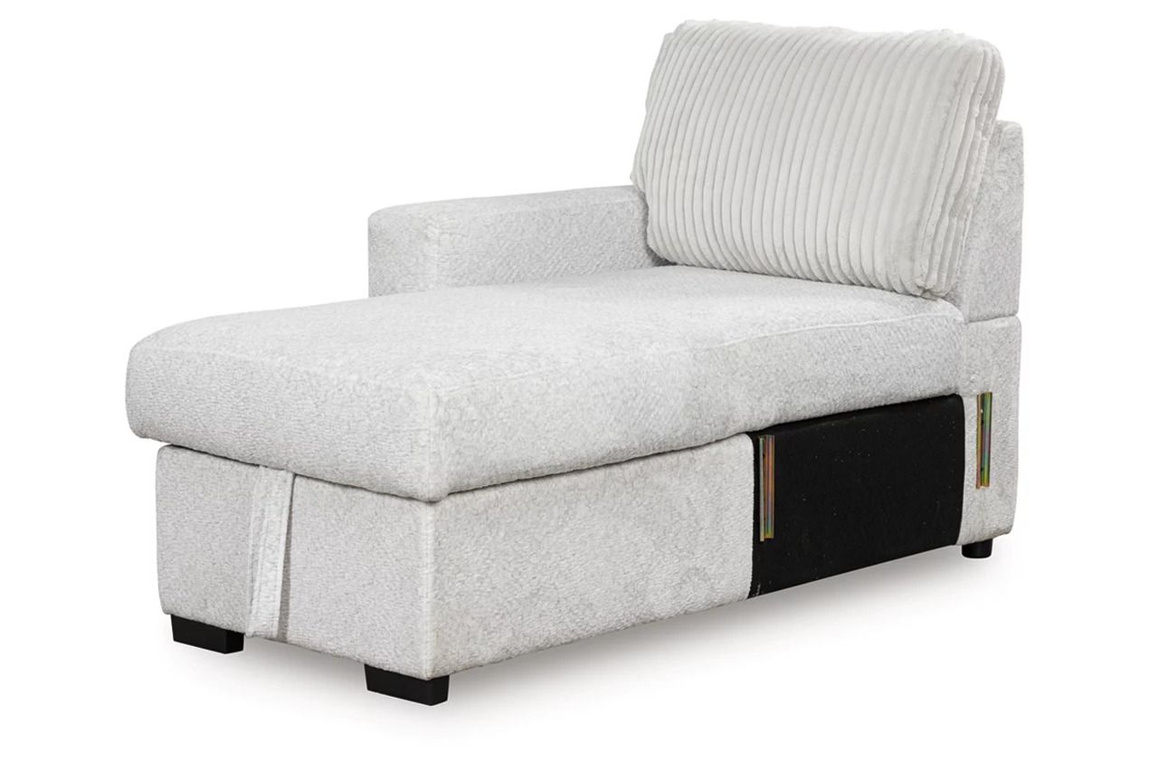 Tressment 2-Piece Sectional With Pop Up Sleeper And Chaise In Alloy NC67006S1