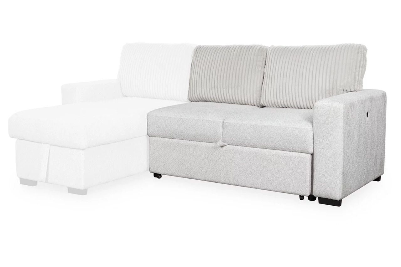 Tressment 2-Piece Sectional With Pop Up Sleeper And Chaise In Alloy NC67006S1