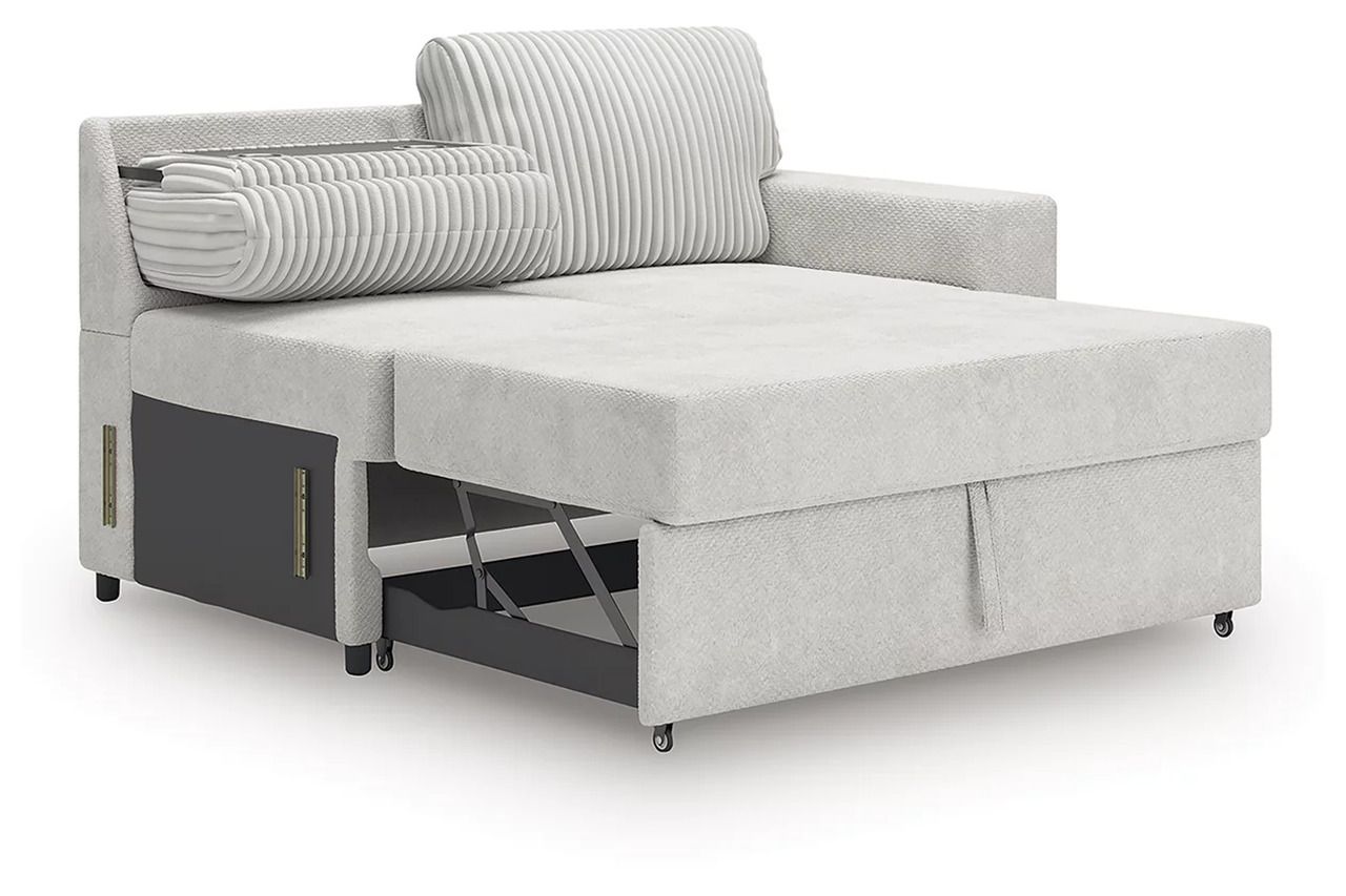 Tressment 2-Piece Sectional With Pop Up Sleeper And Chaise In Alloy NC67006S1