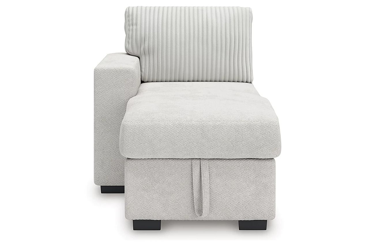 Tressment 2-Piece Sectional With Pop Up Sleeper And Chaise In Alloy NC67006S1
