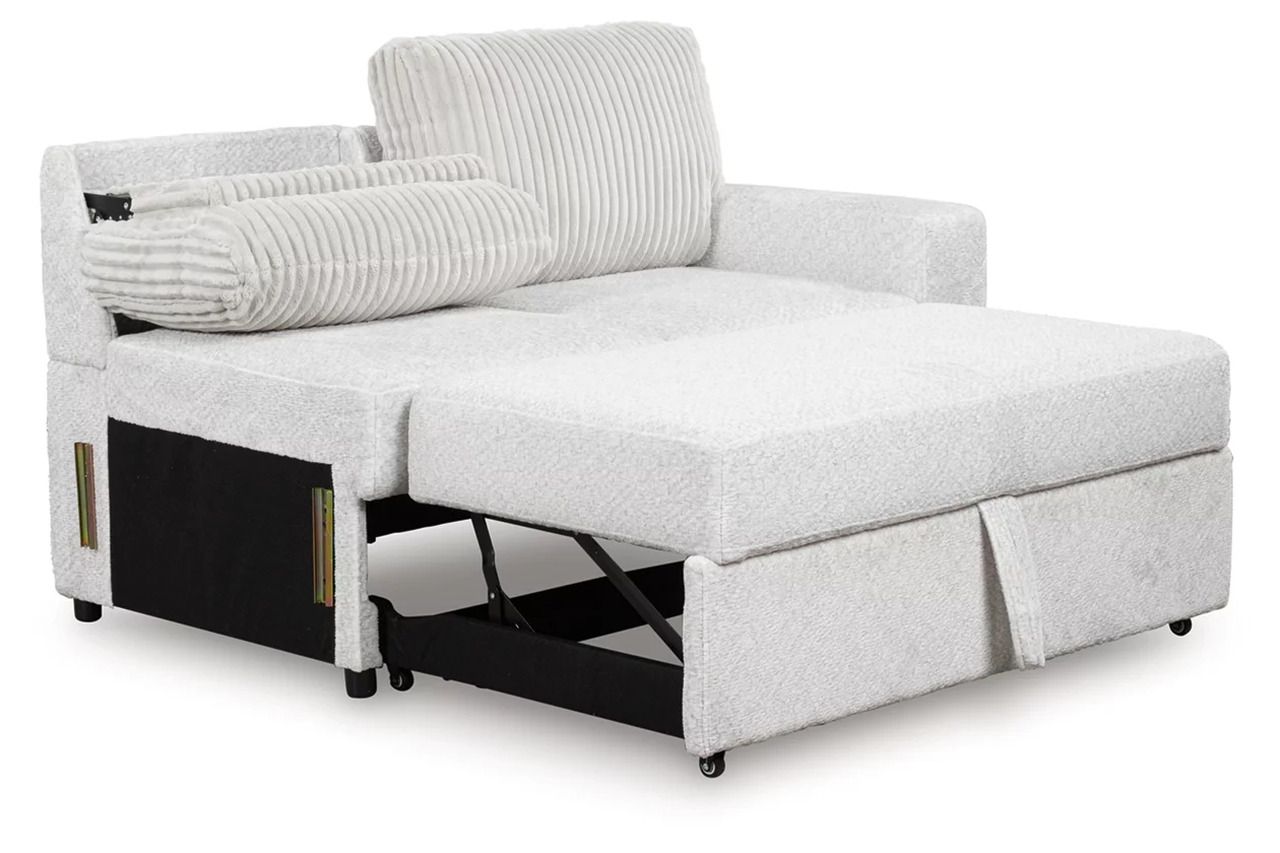 Tressment 2-Piece Sectional With Pop Up Sleeper And Chaise In Alloy NC67006S1
