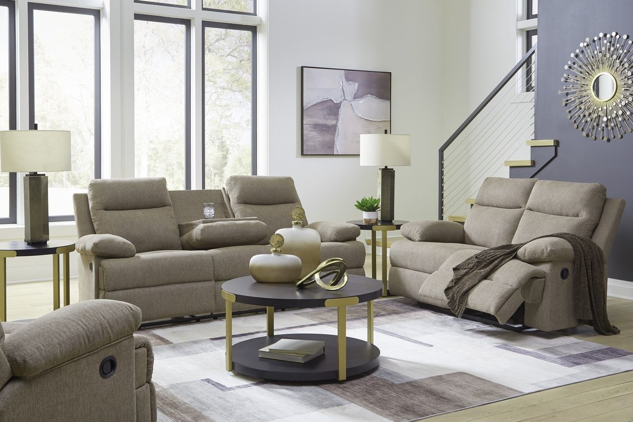 Yarrow Lane Reclining Loveseat In Mocha NC9140586