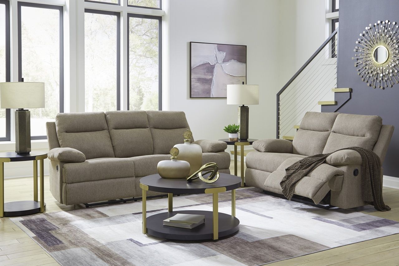 Yarrow Lane Reclining Loveseat In Mocha NC9140586