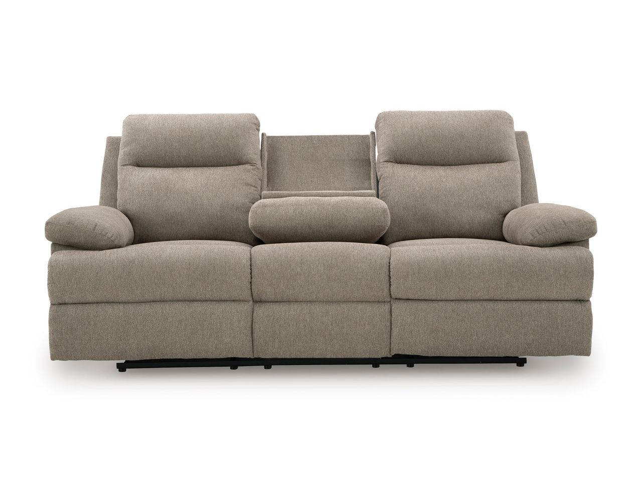 Yarrow Lane Reclining Sofa with Drop Down Table In Mocha NC9140589