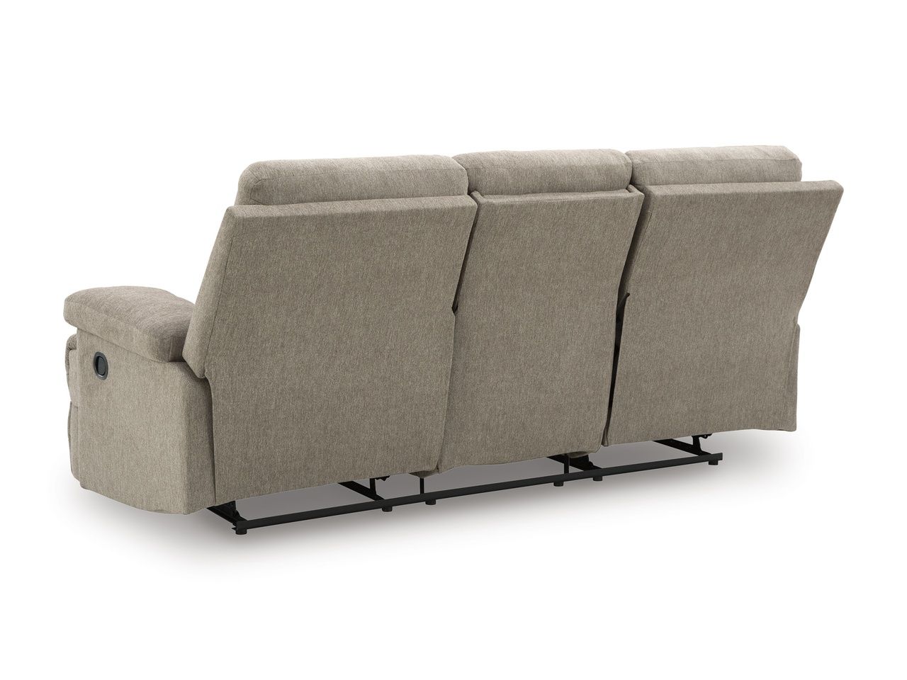 Yarrow Lane Reclining Sofa with Drop Down Table In Mocha NC9140589