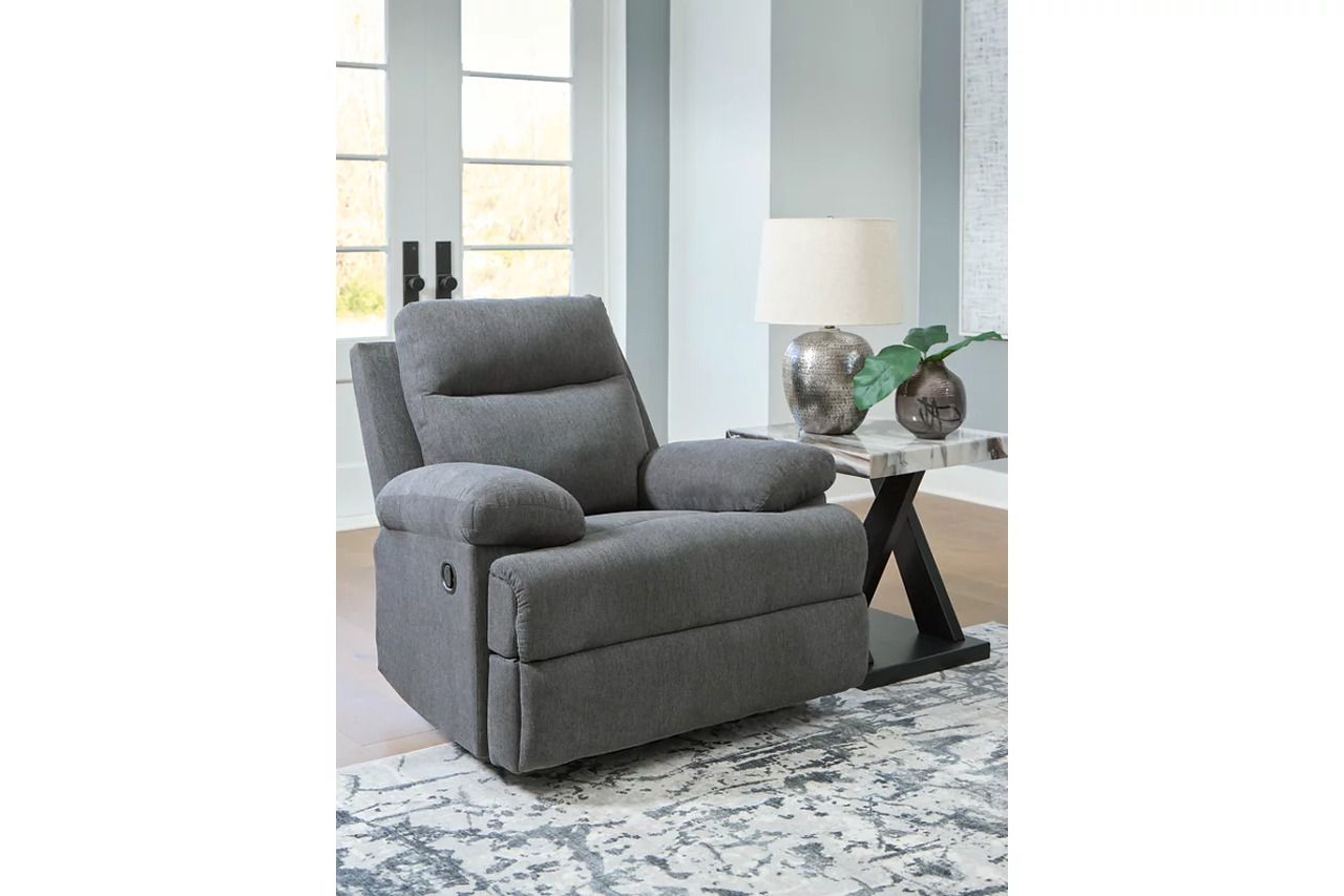 Yarrow Lane Recliner In Charcoal NC9140625