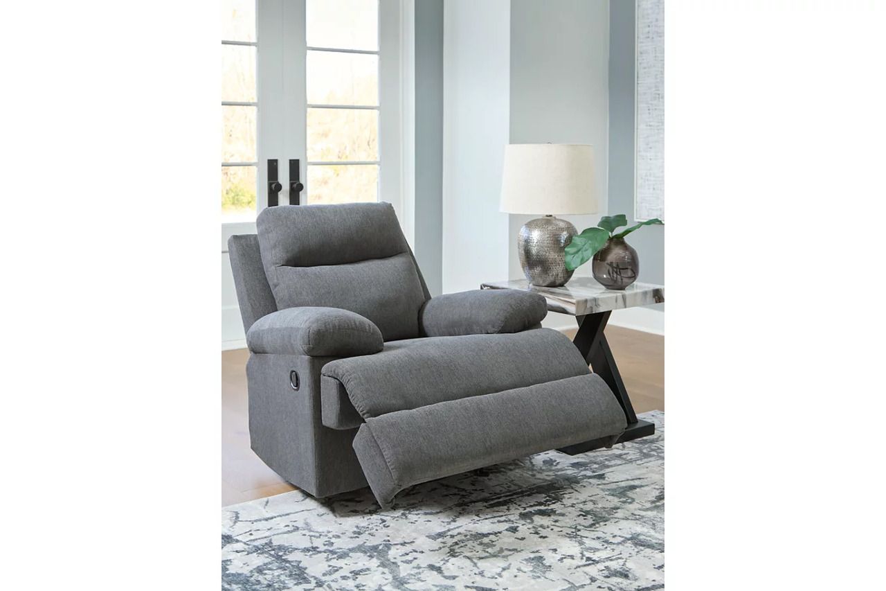 Yarrow Lane Recliner In Charcoal NC9140625