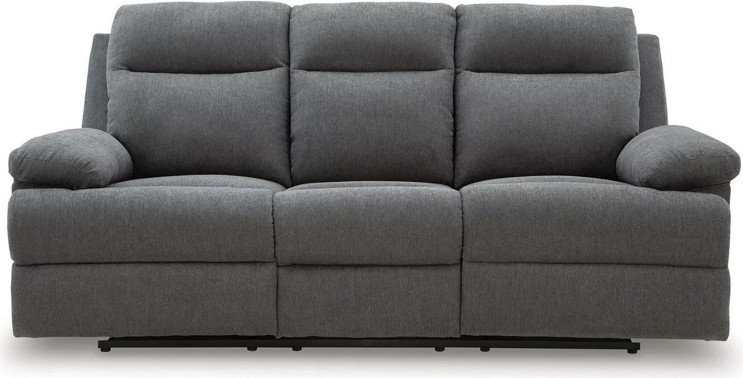 Yarrow Lane Reclining Sofa with Drop Down Table In Charcoal NC9140689