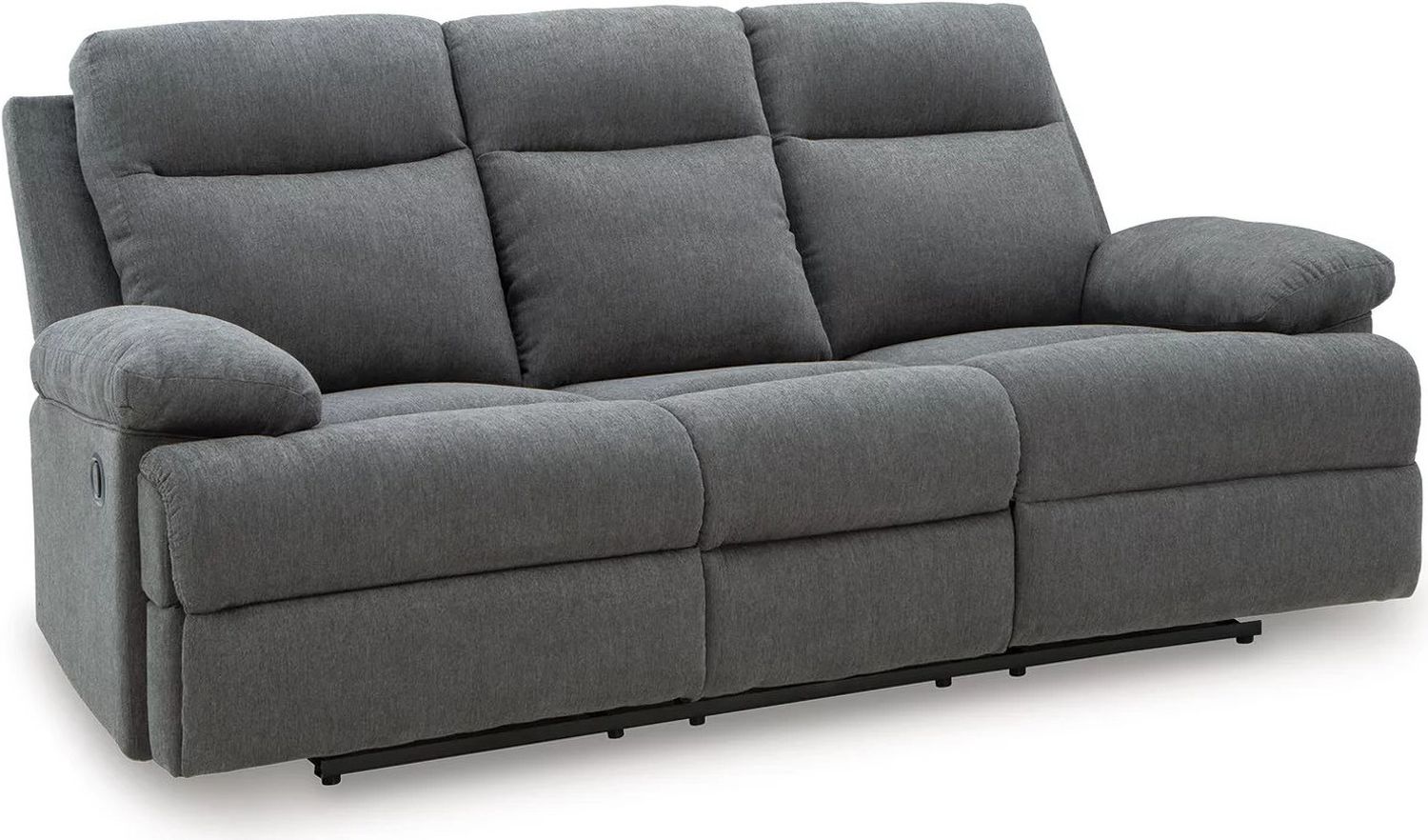 Yarrow Lane Reclining Sofa with Drop Down Table In Charcoal NC9140689