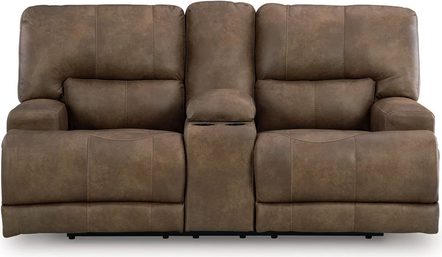 Bealeaf Power Reclining Loveseat with Console In Earth NC9180218