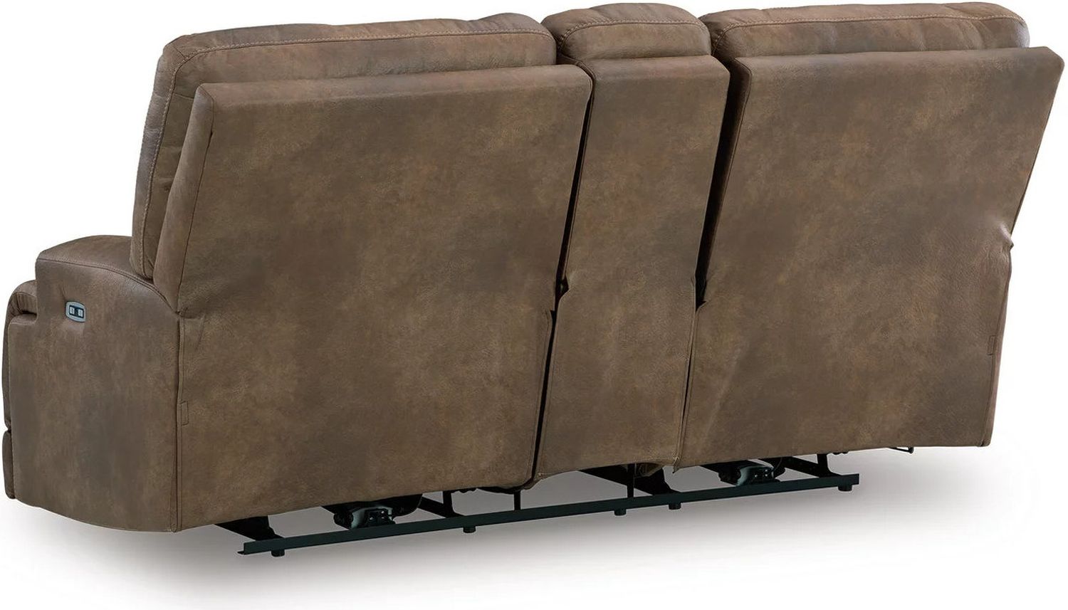 Bealeaf Power Reclining Loveseat with Console In Earth NC9180218