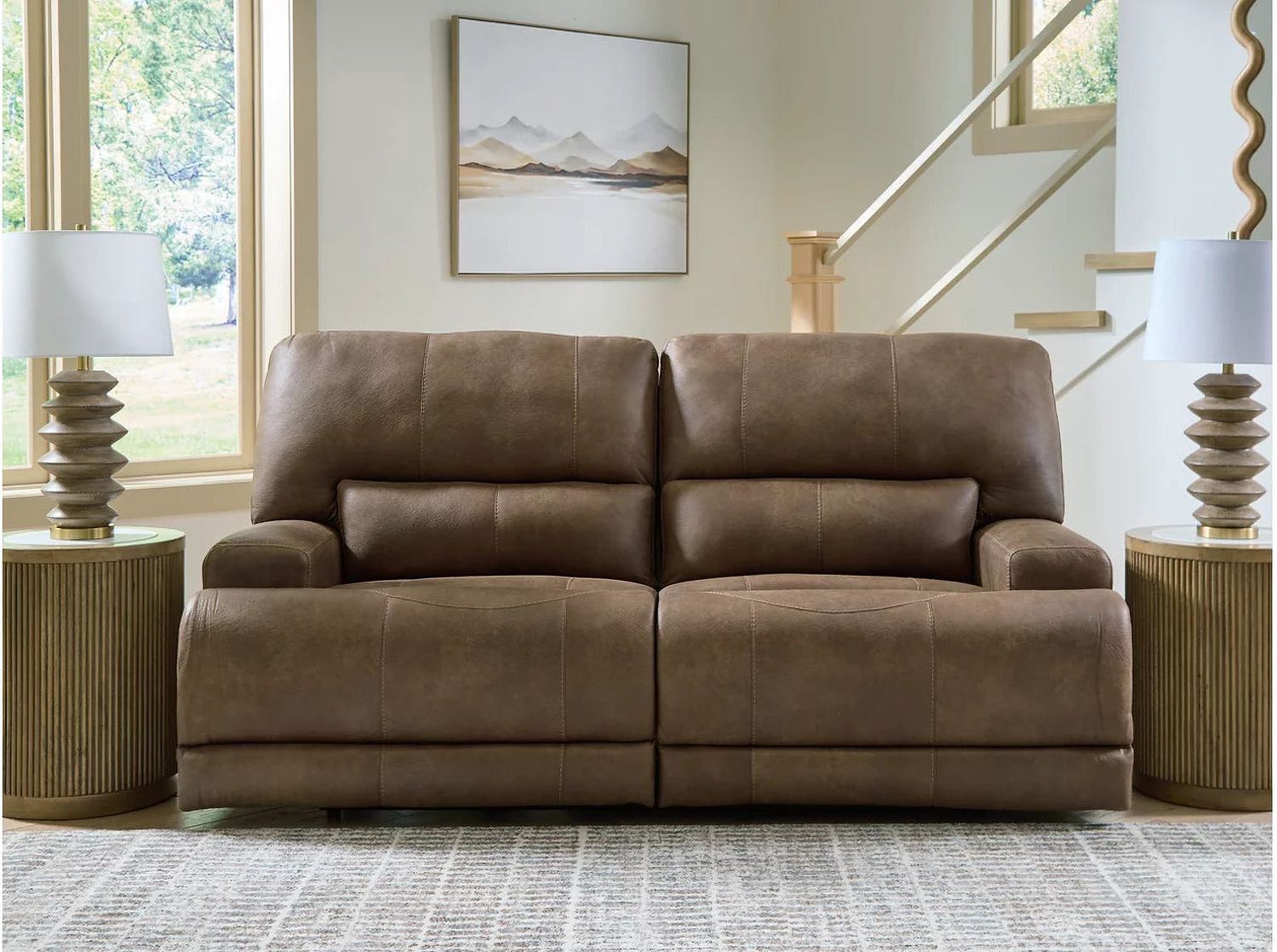 Bealeaf Power Reclining Sofa In Earth NC9180247