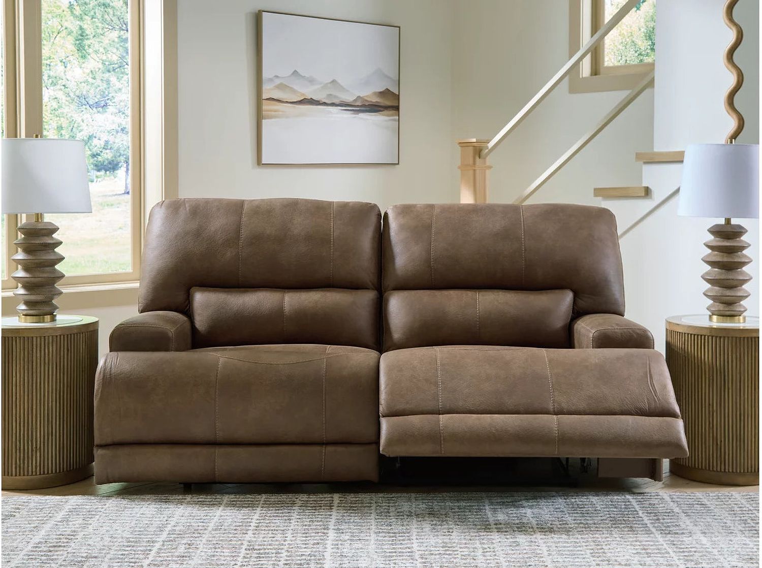 Bealeaf Power Reclining Sofa In Earth NC9180247