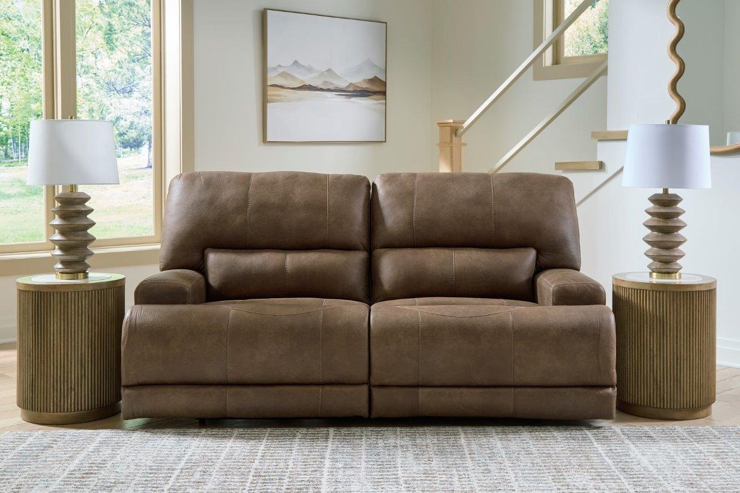 Bealeaf Power Reclining Sofa In Earth NC9180247