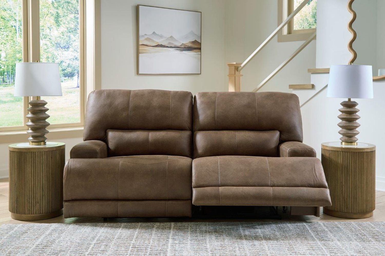 Bealeaf Power Reclining Sofa In Earth NC9180247