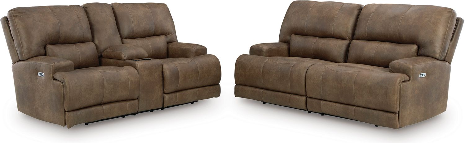 Bealeaf Power Reclining Sofa In Earth NC9180247