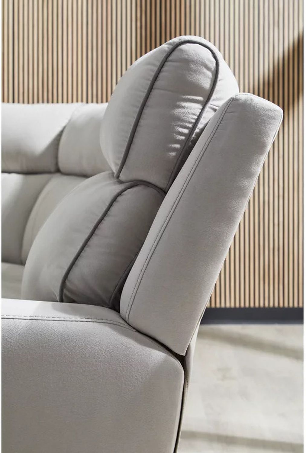 Tealwell 6-Piece Power Reclining Sectional In Pearl and Ash NC98802S10