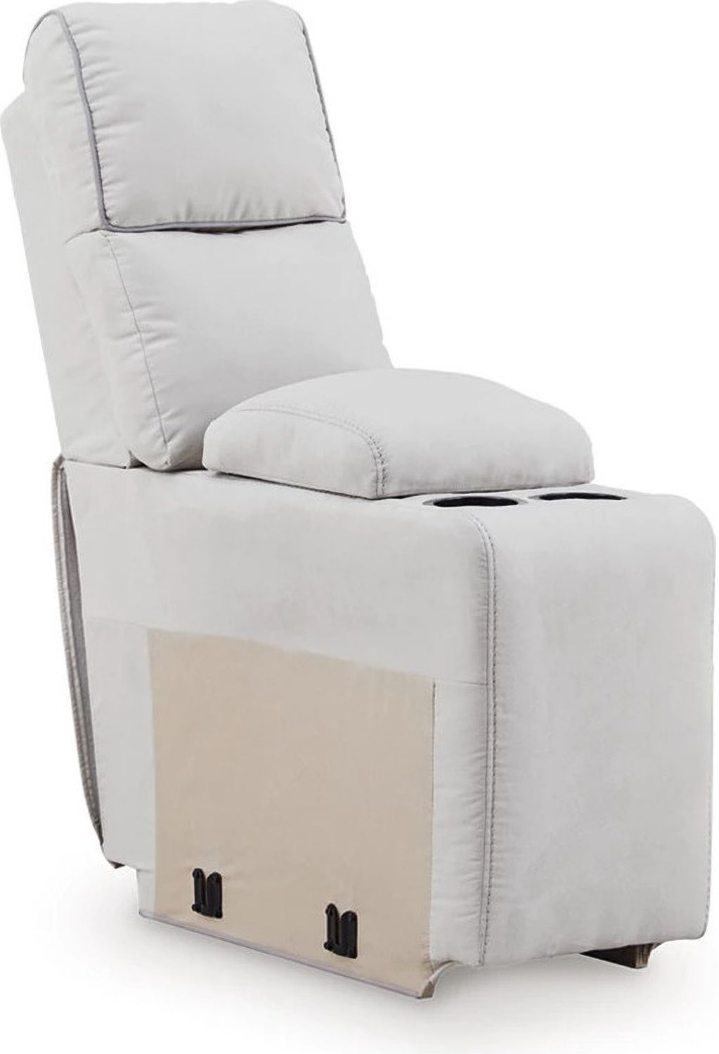 Tealwell 6-Piece Power Reclining Sectional In Pearl and Ash NC98802S10