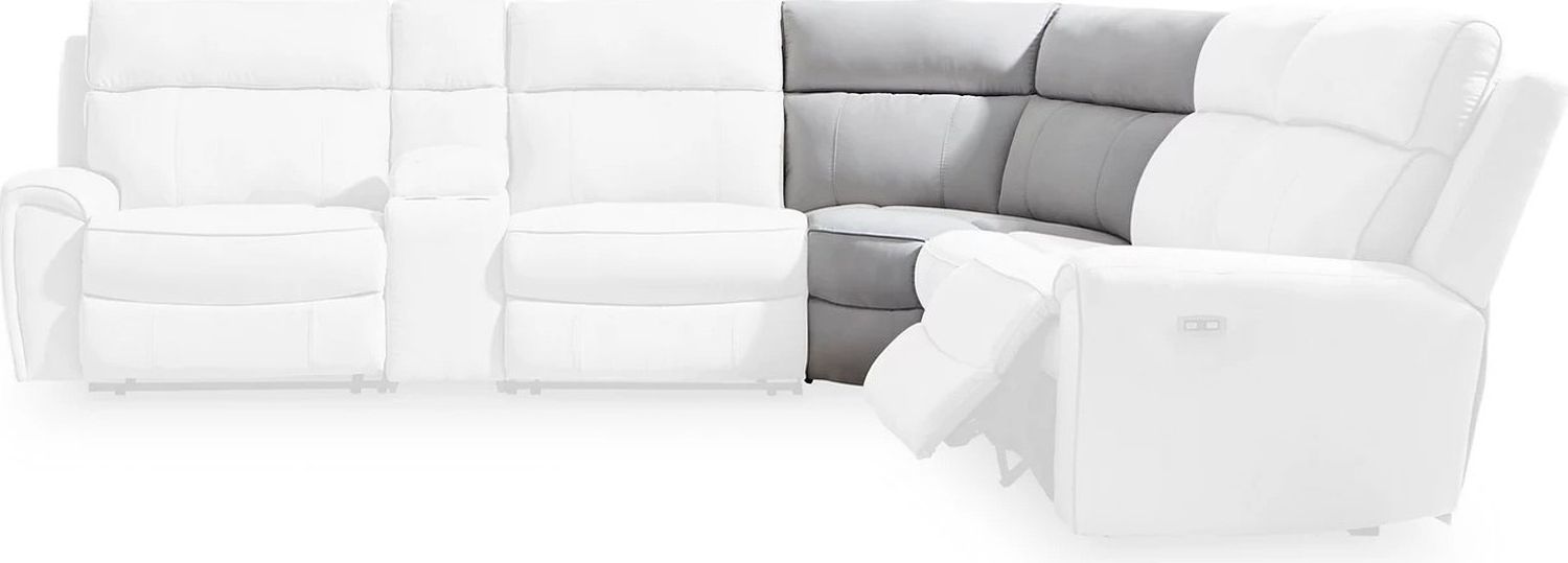 Tealwell 6-Piece Power Reclining Sectional In Pearl and Ash NC98802S10