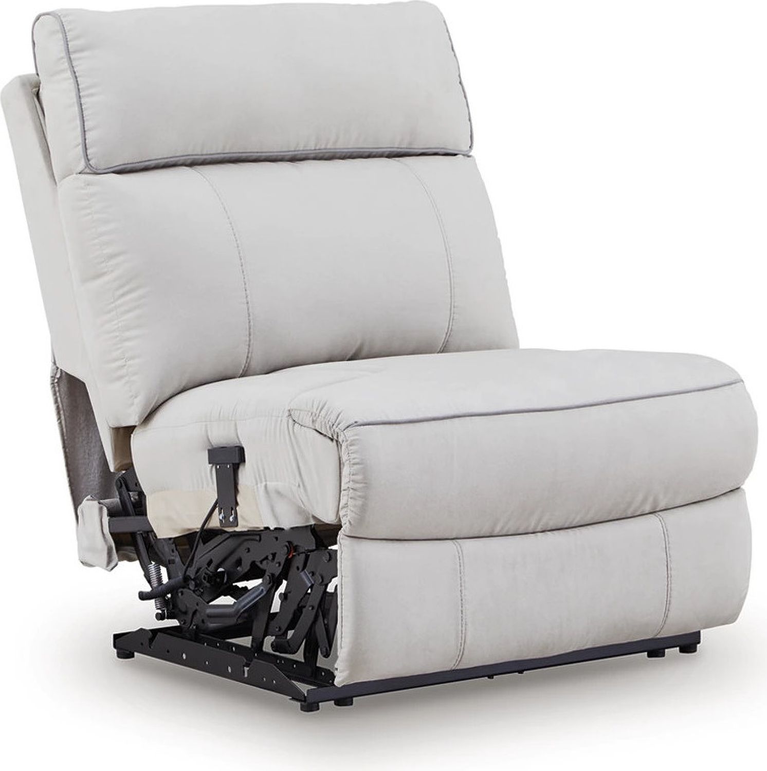 Tealwell 7-Piece Reclining Sectional with Storage Consoles In Pearl and Ash NC98802S34