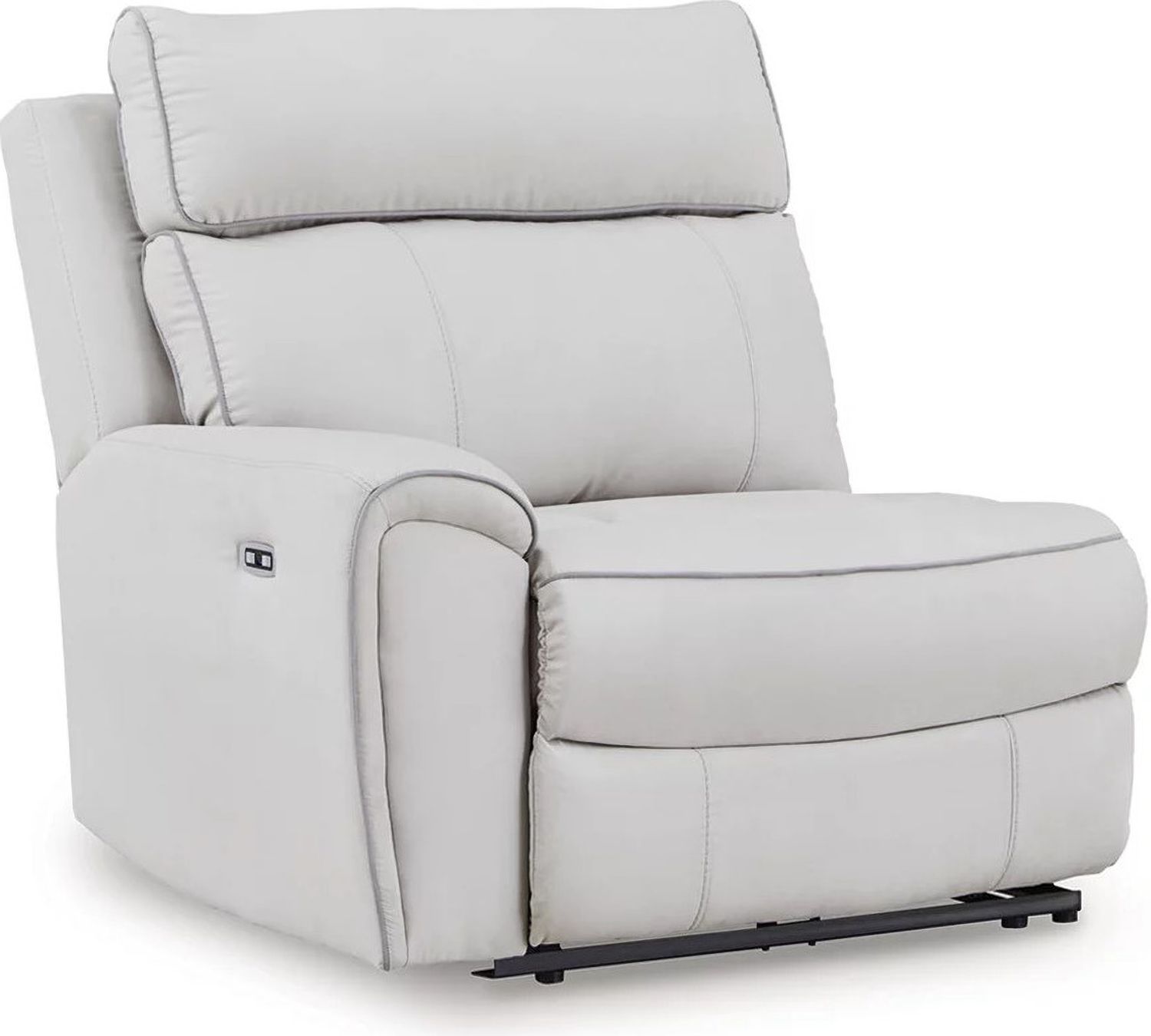 Tealwell 7-Piece Reclining Sectional with Storage Consoles In Pearl and Ash NC98802S34