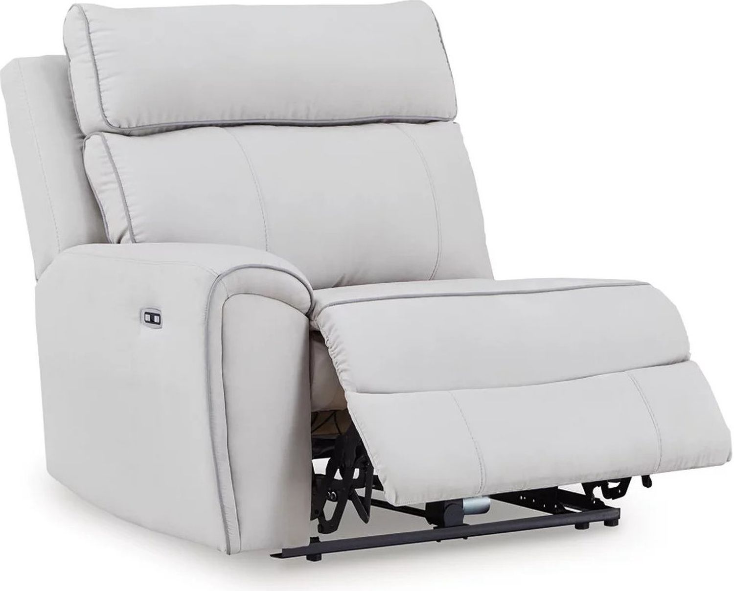 Tealwell 7-Piece Reclining Sectional with Storage Consoles In Pearl and Ash NC98802S34