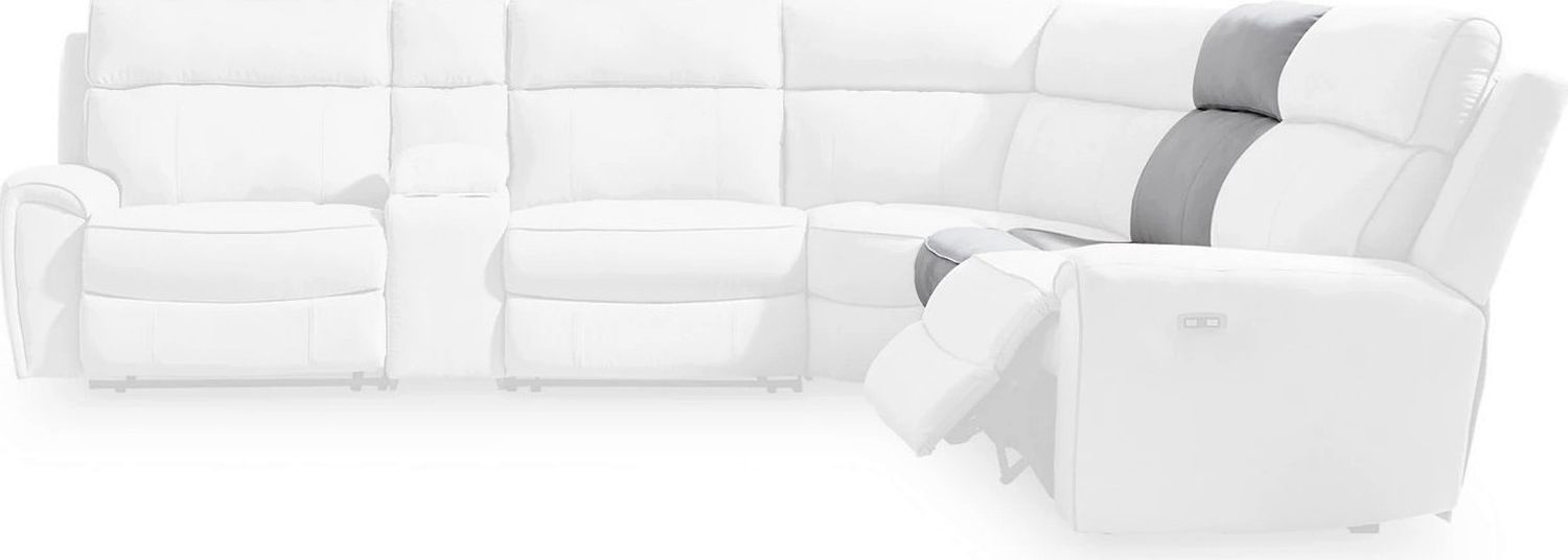 Tealwell 7-Piece Reclining Sectional with Storage Consoles In Pearl and Ash NC98802S34